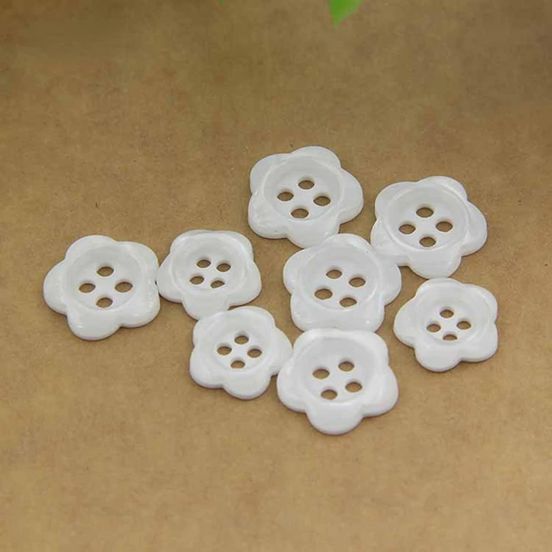 

12mm Resin Buttons Scrapbook Flower 4-Holes decorate sewing accessories diy botones 12mm buttons for clothing sewing supplies