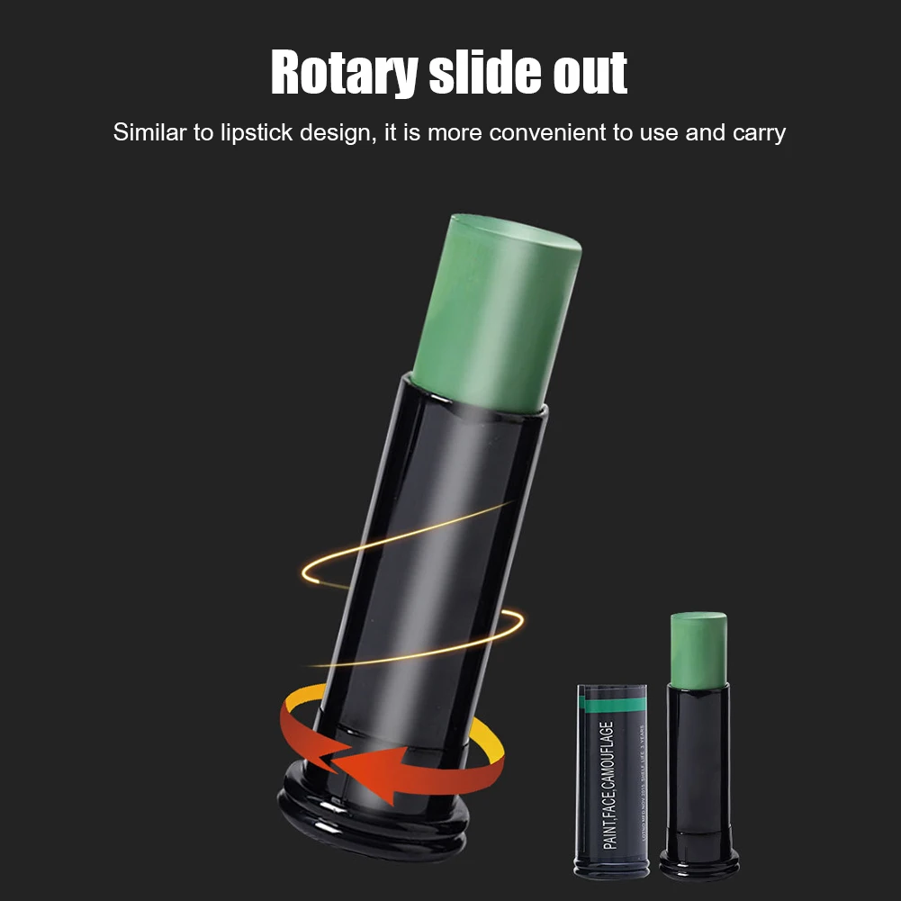 3 Colors Camo Face Paint Military Woodland Camouflage Cream Body Face Waterproof Paint Stick Outdoor Field Camouflage Oil Suit