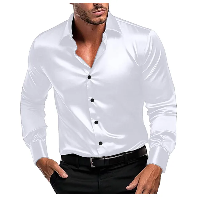 Camicia Uomo Antimacchia - Cotone Elastan, Formale E Casual, Maniche Lunghe - Foto 12
