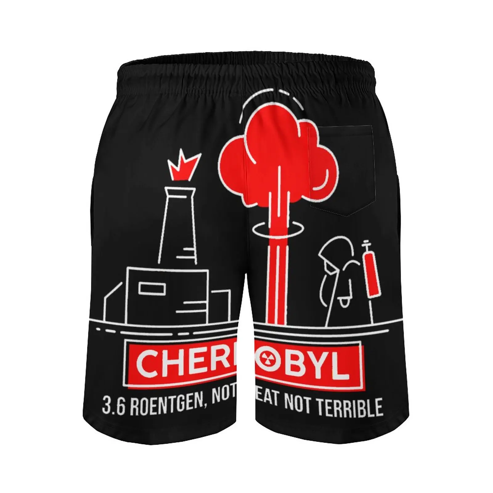 Anime Casual Beach Pants 3.6 Roentgen  Not Great Not Terrible Chernobyl Loose Elastic Causal Novelty Hawaii Pants Casual Adjusta 3
