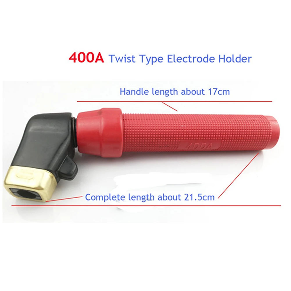 Brand New Durable Electrode Holder Twisted Welding 300-400A 380V 400A Accessories Red Replacement Welding Machine