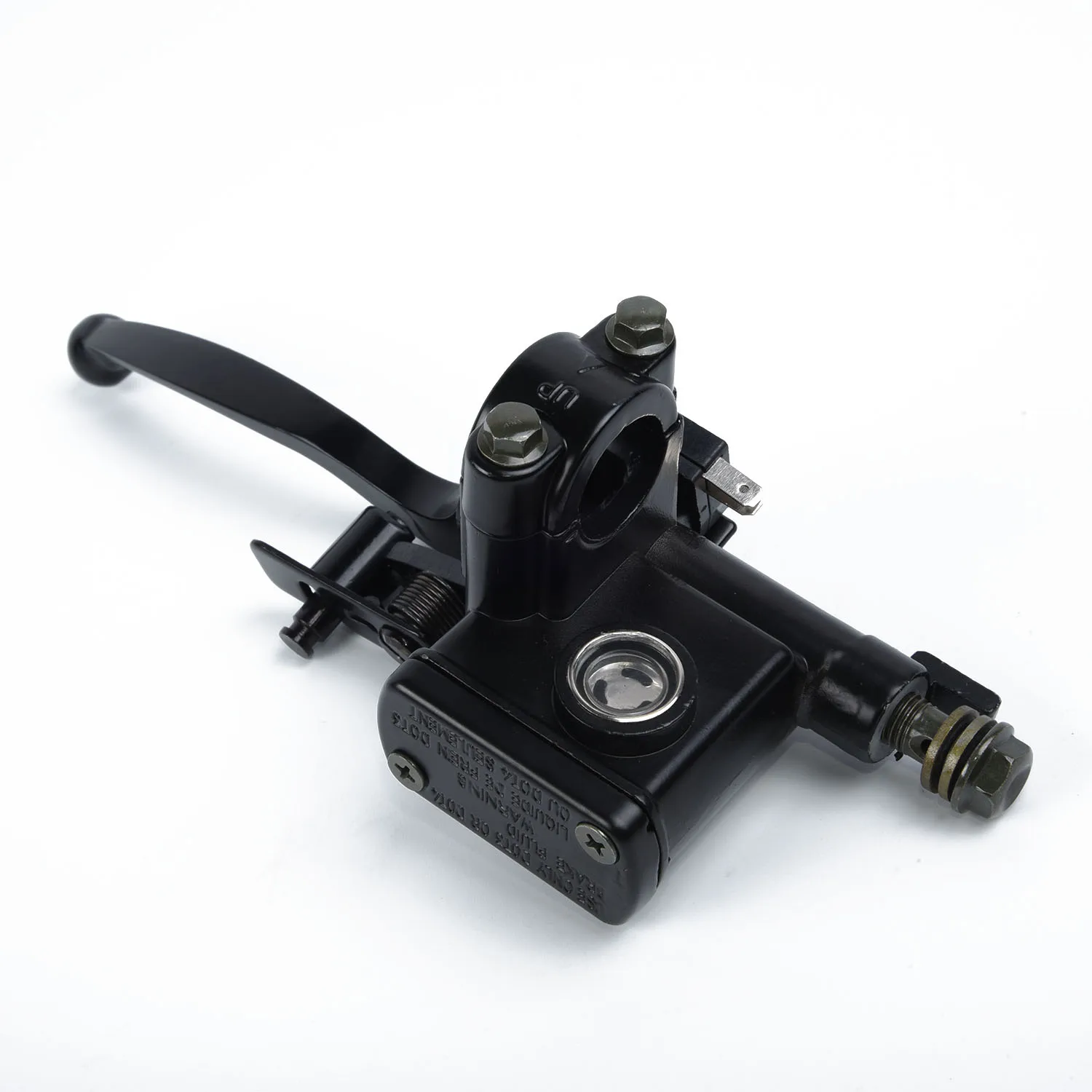 ATV 먼지 자전거용 왼손 브레이크 마스터 실린더(50cc 150cc용) 10mm 오일 파이프 레버 포함(오프로드 차량용)