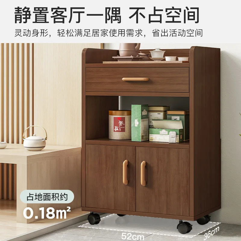 AOLIVIYA Dish Storage Cabinet Wooden Sideboard Wine Cabinet For Dining Room Living Room Office Tea Storage Shelf A4
