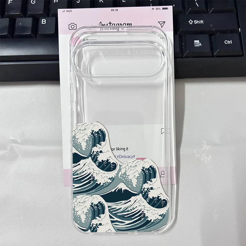 Fashionable Great Blue Wave Phone Case - Soft TPU Cover