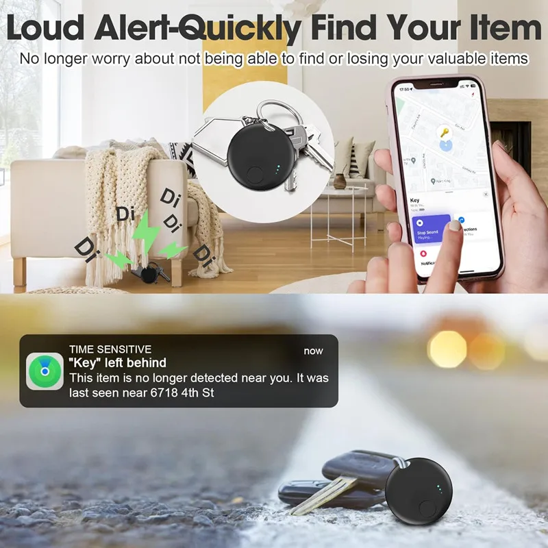 Smart Air Traceur Tag,Air Tags Fonctionne Avec App Android Et Apple Find My Localiser,Traceur Localisateur D'Objets Bluetooth,Batterie Longue Durée,Air Tracker Tags Android Pour Les Clés/Portefeuille