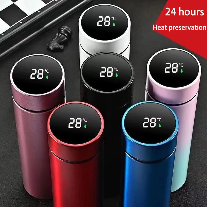 Flm 500ML Vacuum Flask LED Temperature Display Keep Warm/Cold