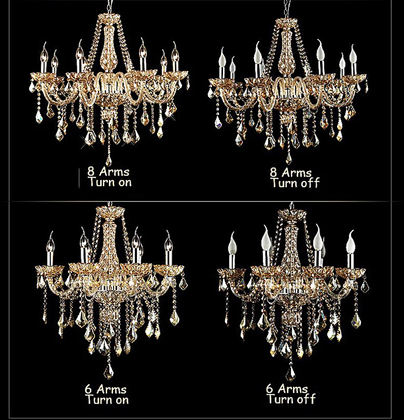 white chandelier Modern Crystal Led Chandelier Luxury Lighting Fixture Home Decor Glass Lamps Living Room Light Bedroom Luminaire Gold Luster cheap chandeliers