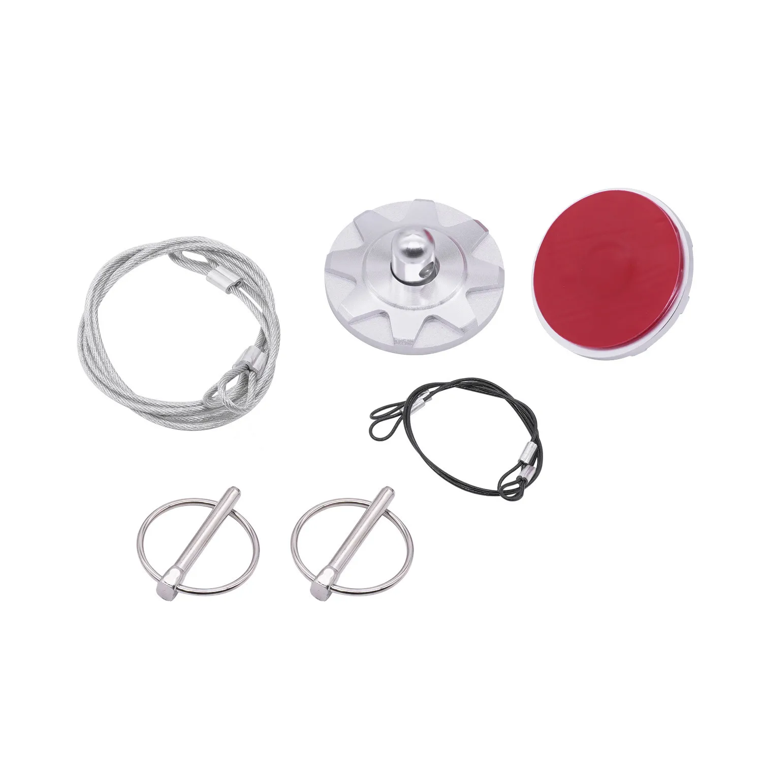 JDM Racing K di blocco chiusura a scatto per cofano motore con perno per cofano auto nero, rimontaggio con cofano senza chiavi di blocco  34