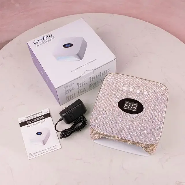 공장 맞춤형 블링 매니큐어 네일 광택제 건조기, 라인석 램프, UV LED 램프 및 드릴 용품 세트