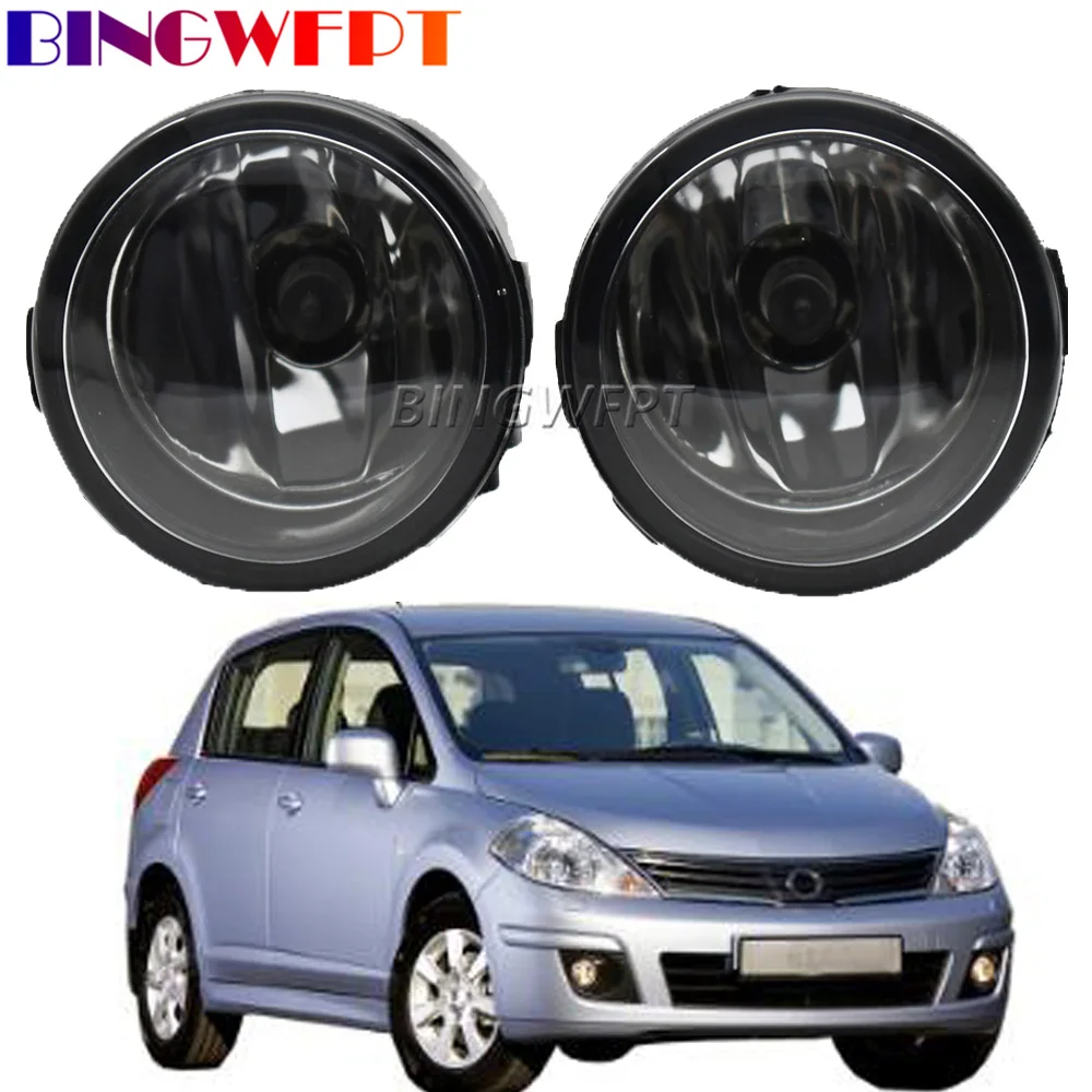 2PCS-LOT-For-Nissan-Tiida-C11-2007-2012-Car-Front-Bumper-LED-Fog-Lamps ...