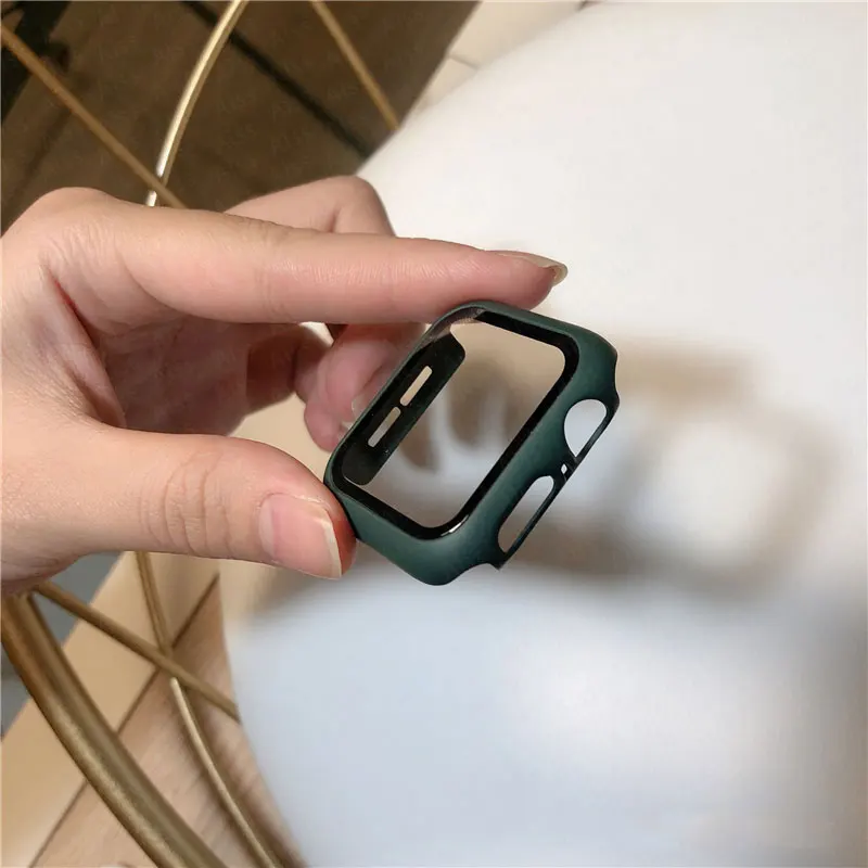 Premium Screen Protector Case - Durable Glass Cover for Apple Watch Accessories