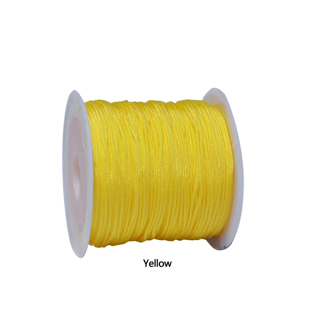 Premium 0.8mm Nylon Cord for DIY Jewelry and Craft Projects - 20M Roll