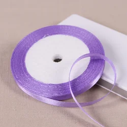 Luxurious Silk Satin Ribbon Collection - 22 Meters Per Roll - Multiple Color Options for Wedding Decor and DIY Crafts (Light Purple)