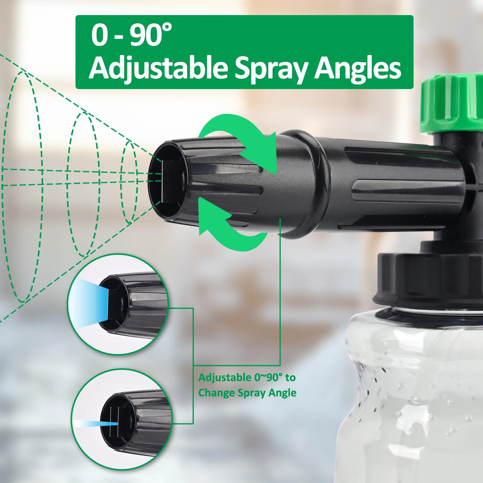 Pressure Washer Foam Cannon Foam Generator Snow Foam Lance with 1/4” Quick Connector for Portland Husky Ryobi Greenwork 4