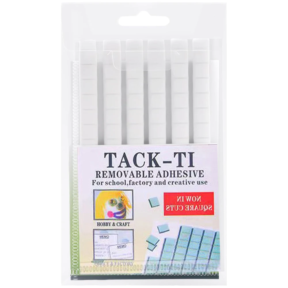 96 Stück wiederverwendbare selbstklebende Nagelkleber aus Ton, Weiß/Rosa/Grün, Schlamm für falsche Nagelspitzen, die Regalbefestigung, klebrige Gel-Übungswerkzeuge zeigt *& – Detail 11