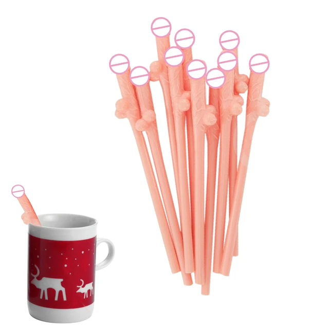 10P Penis Straws Novelty Willy Drinking Dicky Jok Straw Funny Drinking Penis  Straw for Hen Bachelorette Party Confetti Bar Decor - AliExpress