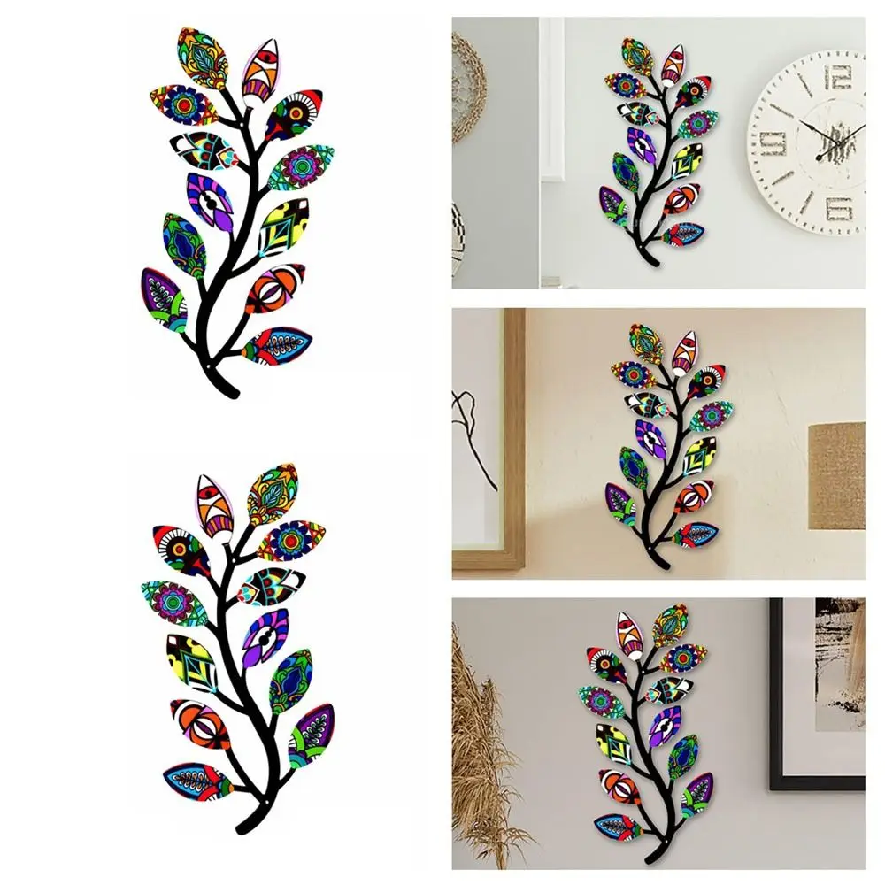 

Anti-Rust Metal Tree Branch Wall Decor Metal Crafts Vivid Waterproof Bird Wall Art Handicraft Iron Tree Branch Pendant Garden