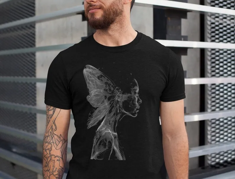 

Creepy Fairy TShirt, Ghost Fairy Tee, Sinister Dark Fairy Shirt