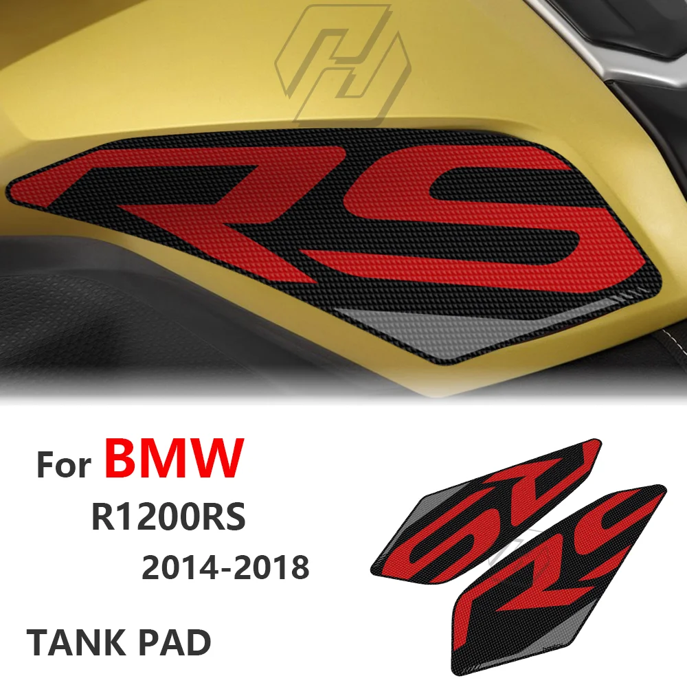 For BMW Motorrad R1200 RS 2014-2018 Tank Grip Traction Pad Side Tank Pad Protection Knee Grip Mat Tank Rubber Sticker for bmw motorrad r1200 gs 2013 2017 motorcycle accessorie side tank pad protection knee grip traction