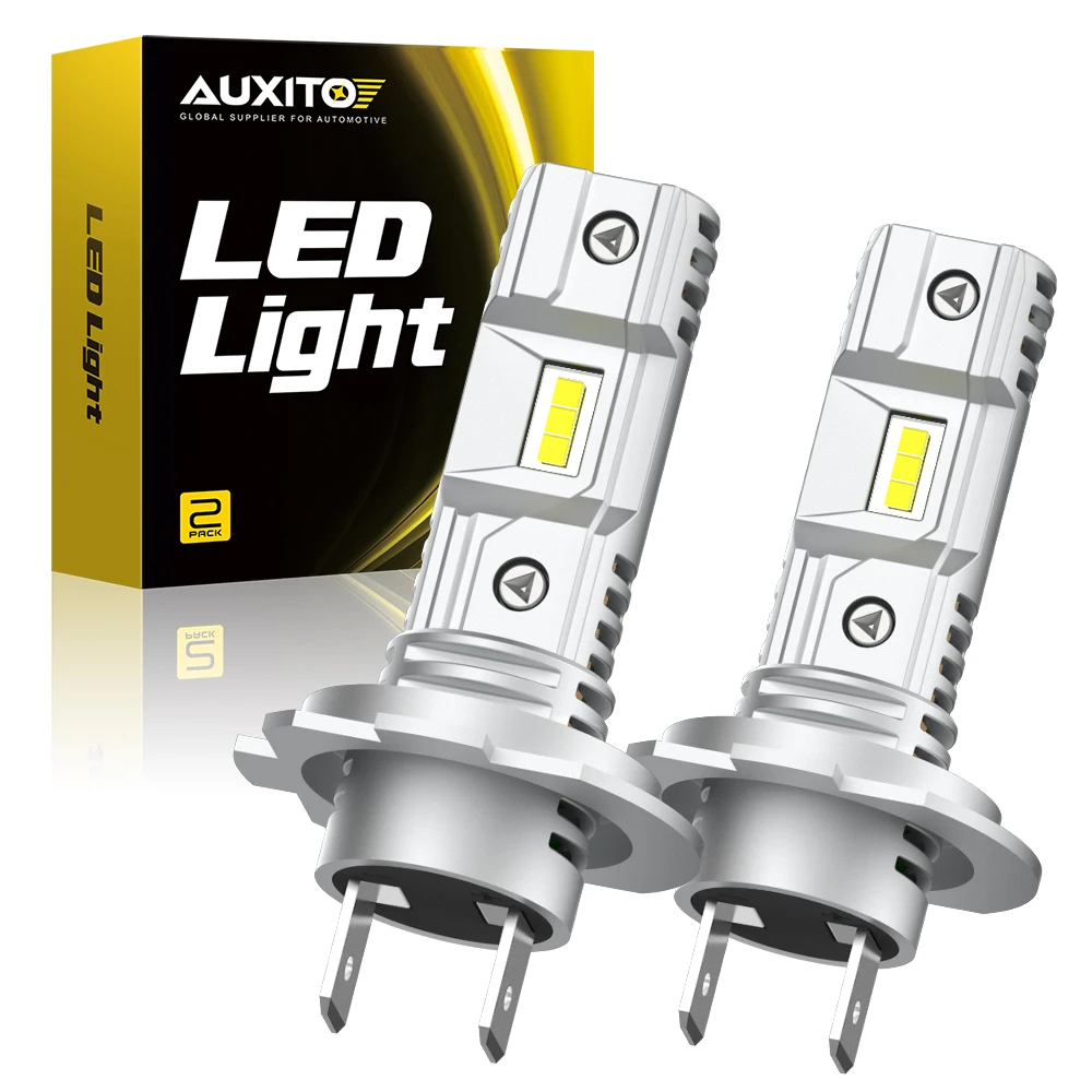 Ampoule LED H7 pour phare de voiture, sans fil, 6500K, blanc, Super  lumineux, taille Mini 1:1, pour Audi, BMW, VW, automobile, 12V, 2 pièces