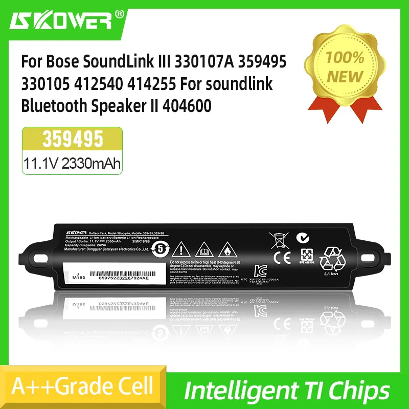 Skower Nuova Batteria 359498 Per Bose Soundlink Iii 330107A 359495 330105 412540 414255 Per Altoparlante Bluetooth Soundlink Ii 404600