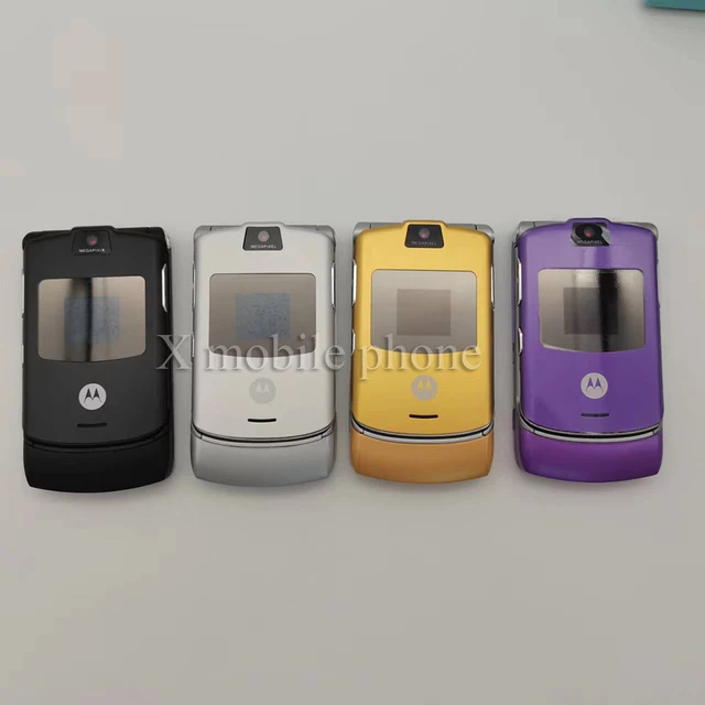 Original v3 remodelado-original motorola razr v3 gsm quad band flip  desbloqueado moda antiga barato telefone celular com frete grátis -  AliExpress