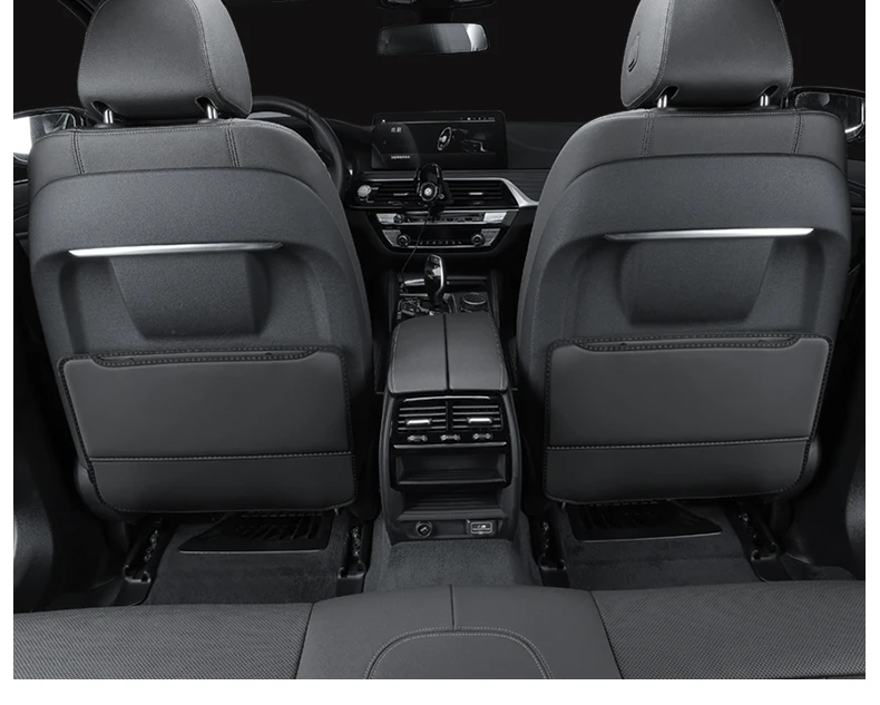 2 stücke Auto Sitz Zurück Anti Kind Kick Pad Für TESLA MODELL Y 3 2023 Protector Matte Lagerung Taschen Abdeckung auto Innen Zubehör – Detail 17