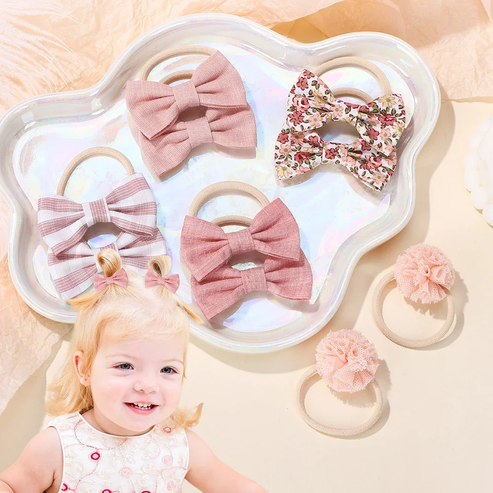 10 unids/lote de banda para el cabello dulce para niñas, lazos