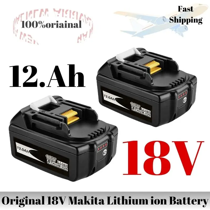

for Makita 18V Battery 12Ah for Makita 18V Battery BL1830B BL1850B BL1850 BL1840 BL1860 BL1815 Replacement Lithium Battery
