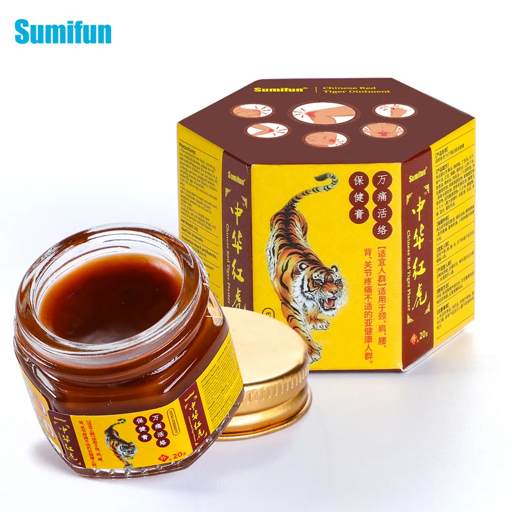 Red Tiger Pain Relief Cream Rheumatoid Arthritis Analgesia Plaster Knee Joints Muscle Ache Health Care Ointment Foot Massager