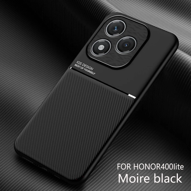 Luxury Shockproof PU Leather Texture Phone Case with Magnetic TPU Frame and Plastic Back Cover