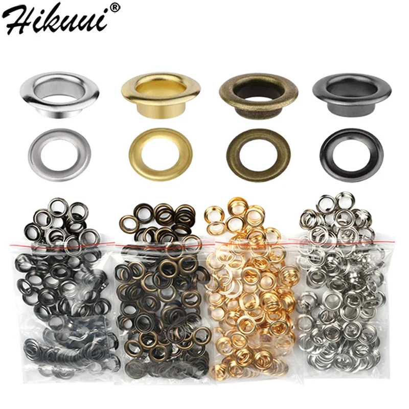 12mm Pure Copper Eyelet with Washer Leather Craft Repair Grommet Round Eye Rings for Shoes Bag Clothes Leather Belt Hat