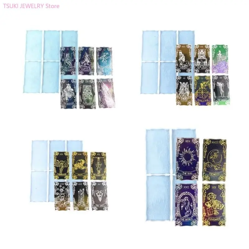 62KE DIY Tarot Karte Harz Silikon Form Karte Bord Set Epoxy Form Handwerk Schach Unterhaltung Produktion Werkzeuge für DIY – Detail 10