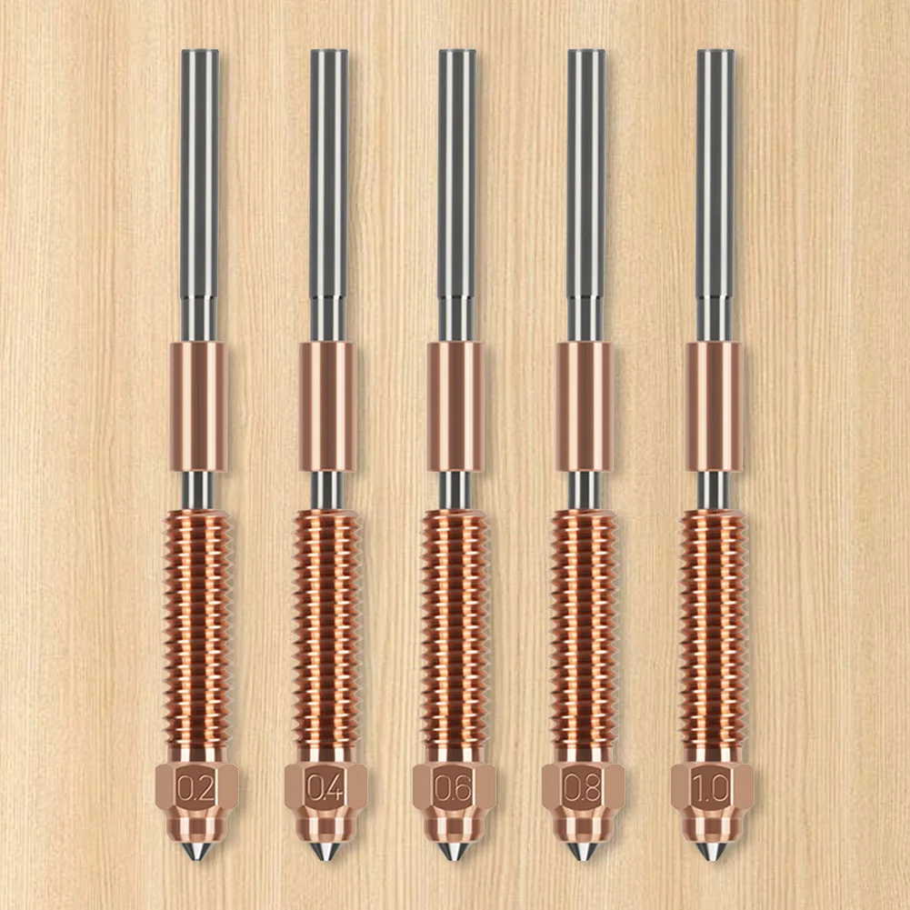 High-Speed Printing Nozzle 0.2/0.4/0.6/0.8/1mm High Temperature Resistant Nozzle for Ender-3 V3 K1C K1 Max 3D Printer