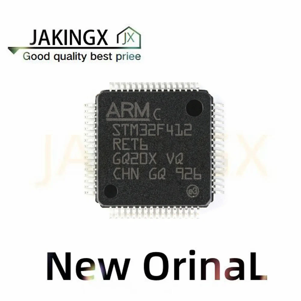 

1-100Pcs New Original STM32F412RET6 STM32F412R 512KB ARM Cortex-M4 256KB 100MHz FLASH 50 LQFP-64(10x10) Microcontroller Units