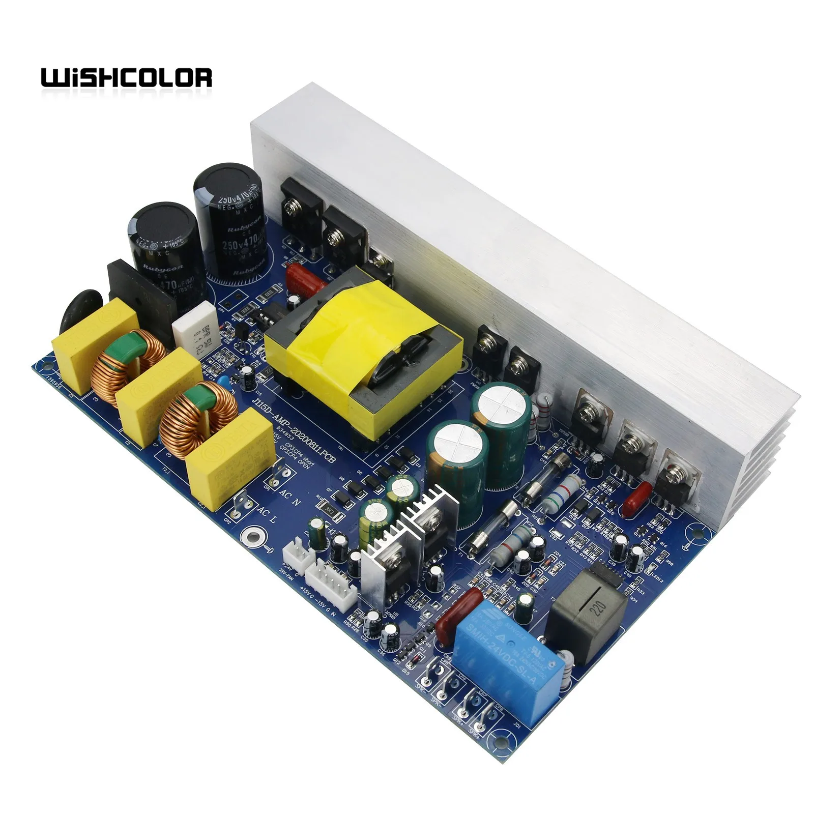 위시컬러 피크 1000W 클래스 D 파워 앰프 보드 모노 파워 앰프 보드 (스위칭 전원 공급 장치 포함)