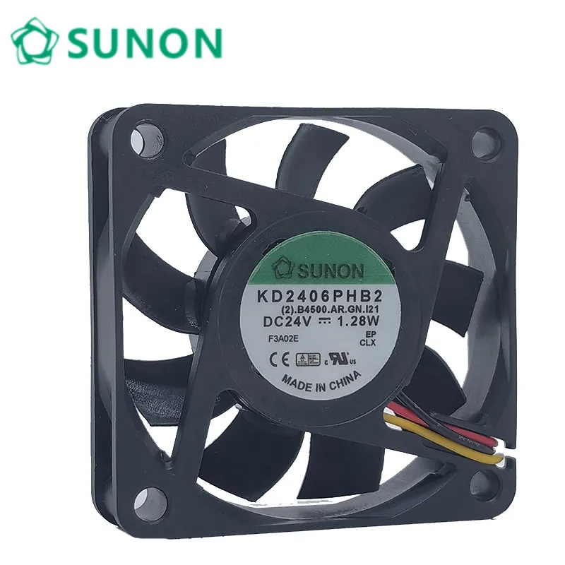 

New for KD2406PHB2 DC 24V 1.28w 6015 6cm inverter DC chassis cooling fan