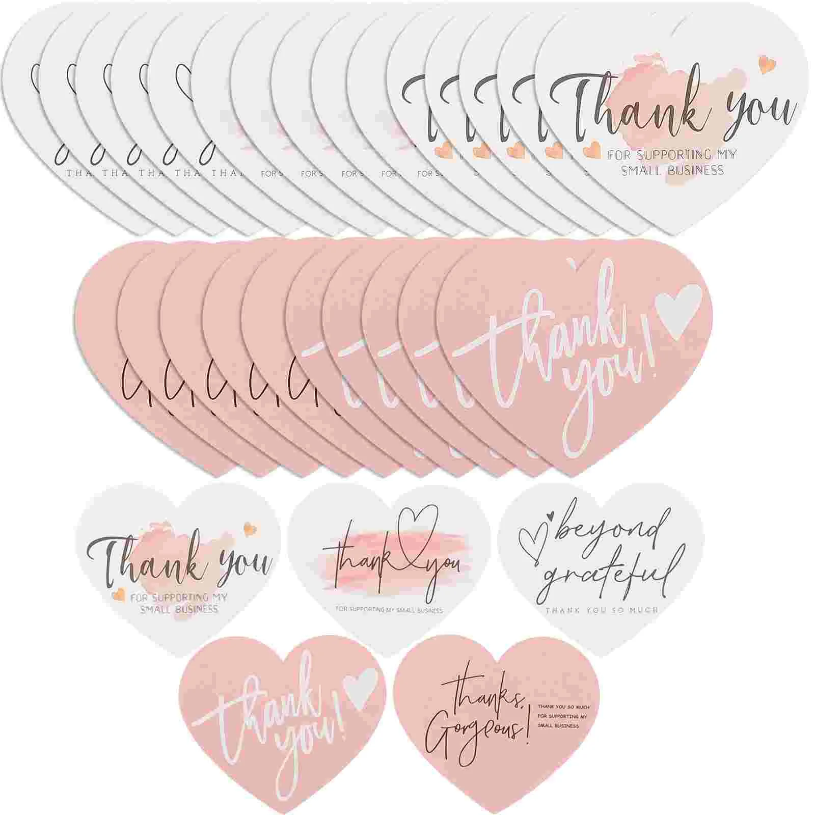 

150 шт., подарочные открытки с надписью «Thank You»