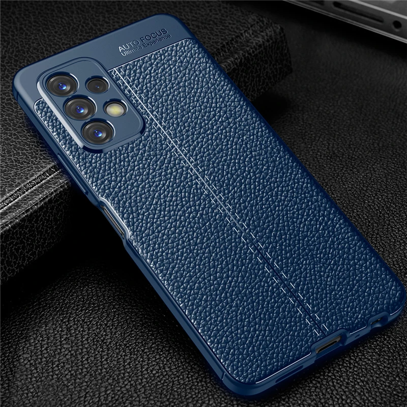 Per Samsung Galaxy A23 Custodia In Pelle Di Lusso In Gomma Morbida Custodia In Silicone Per Samsung A23 Cover Galaxy A03 A03S A53 A73 A33 A23 Case