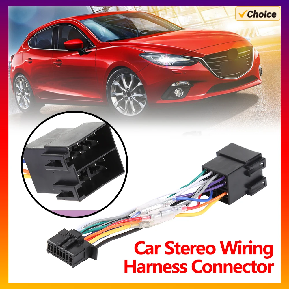 Car Stereo Radio ISO Standard Wiring Harness Plug Cable for Pioneer 2003-on