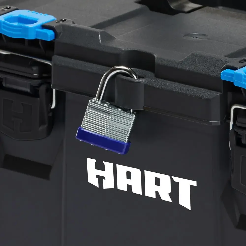 21" Modular Tool Box System with Interior Organizer Tray Heavy-Duty Latches Reinforced Hinge and Locking Point Durable and 6