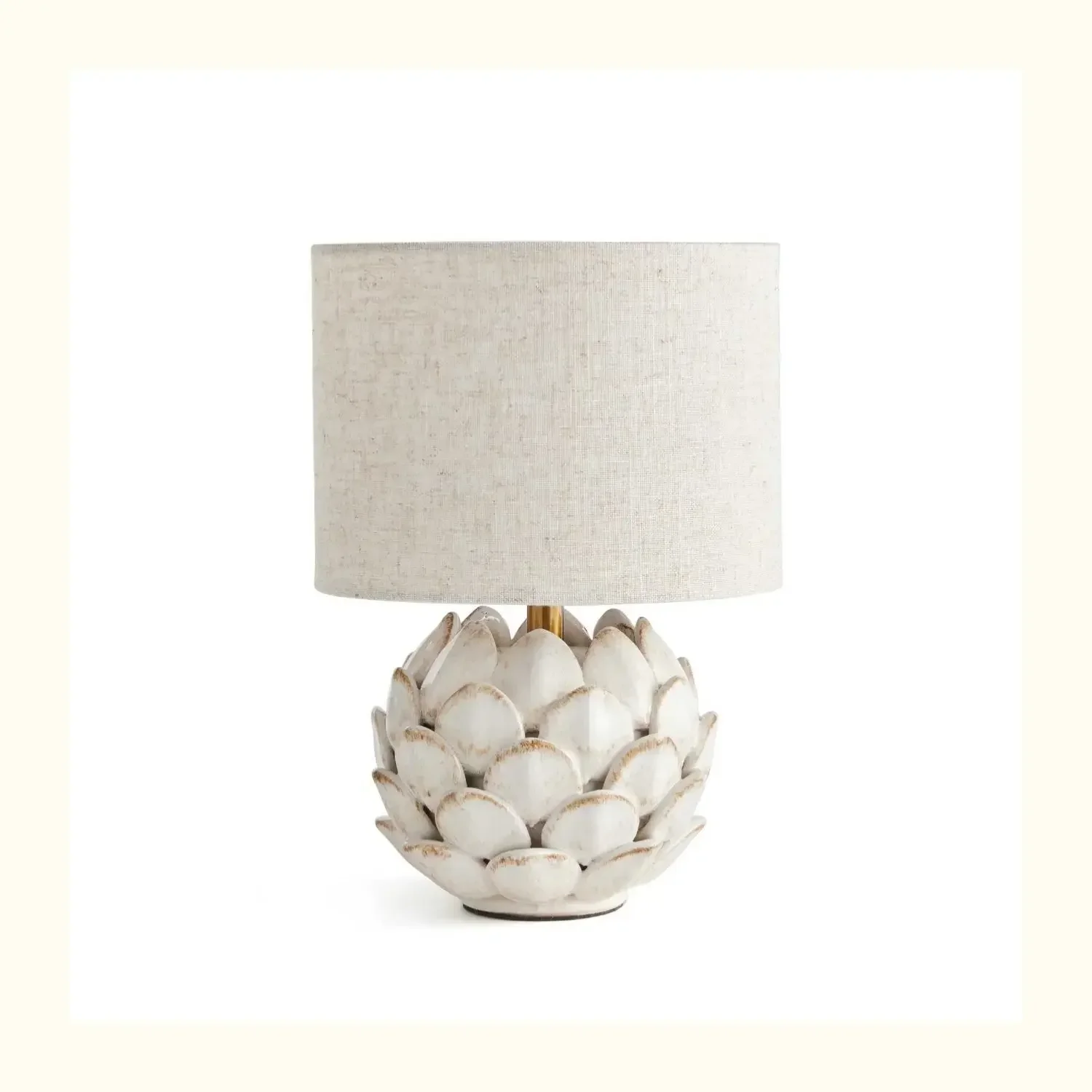 Description Picture 3 of itemWashedwhiteclassic retro wind artichoke three-dimensional ceramic compact desk lamp height торшерمصباح ارضيнапольная лампа플로어 램프