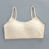 3 pièces adolescentes petits soutiens-gorge jeunes enfants sous-vêtements étudiant filles sans fil solide sous-vêtements enfants sport formation soutien-gorge gilet 3