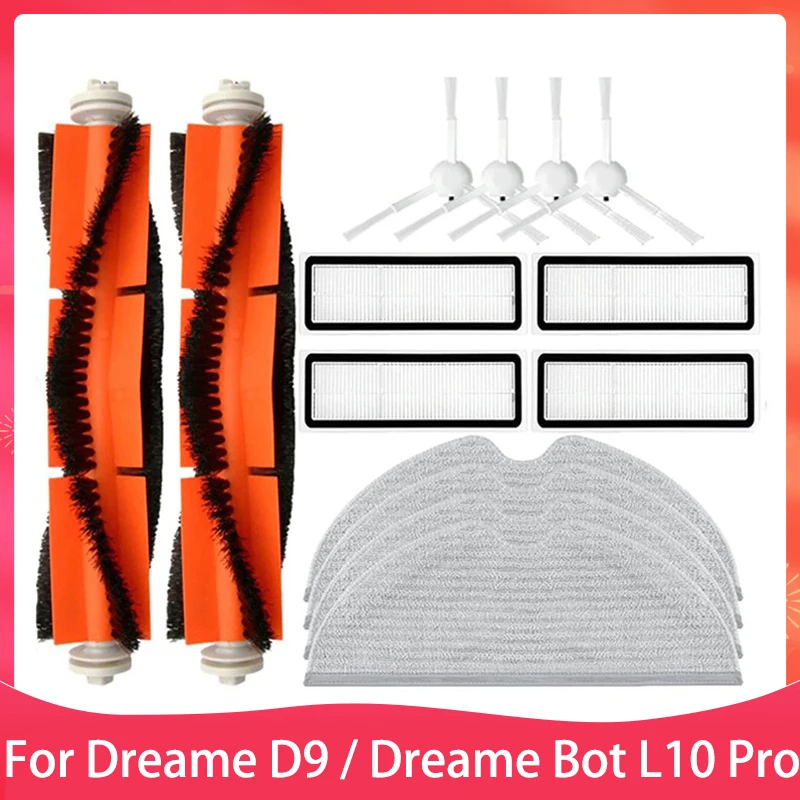 Accessories Compatible With Dreame X30 Ultra / L10s Pro Ultra Robot Vacuum Cleaner Spare Parts Replacement Kit Main Brush Filter Mop Pad