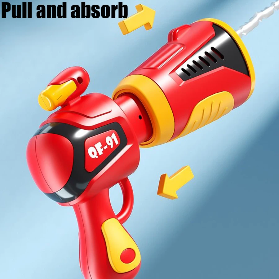 1 Set Cartoon Backpack Water Gun Fire Truck Airplane Summer Vacation Beach Water Children's Toy Water Gun