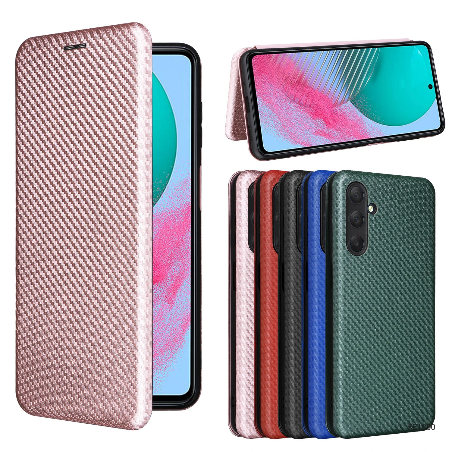 

Чехол из углеродного волокна с кольцевой пряжкой для Samsung Galaxy M54 M34 S23 FE A04e M 54 34 S23FE