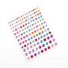 3PCS Jewel Sparkle Crystal Eye Drill Sticker Facial Beauty Decorations Holiday Makeup Crystal Diamond Stickers Color Random 6