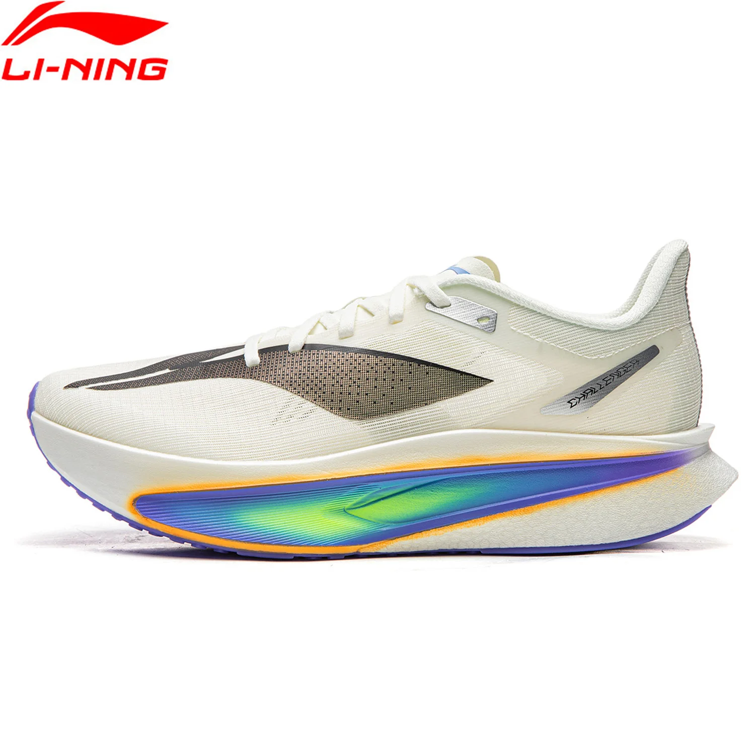 Li-Ning נעלי ריצה לגברים FEIDIAN 6 CHALLENGER SUPER BOOM נעלי ספורט תחרותיות קלות משקל עם ריפוד מחזיר אור ARMW003