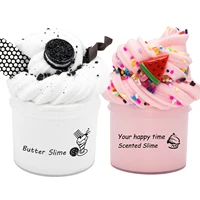 1.76oz White Biscuit Butter Slime with Slices-Pink Watermelon Non-Sticky Stretchy Scented Putty for Kids Party Favors Girls Boys 1