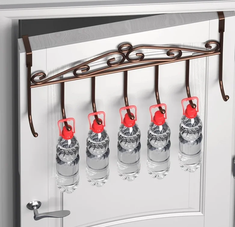 Hooks Over The Door Home Bathroom Organizer Rack Clothes Coat Hat Towel Hanger New Bathroom Kitchen Accessories Holder Door Hang storage hook door hook